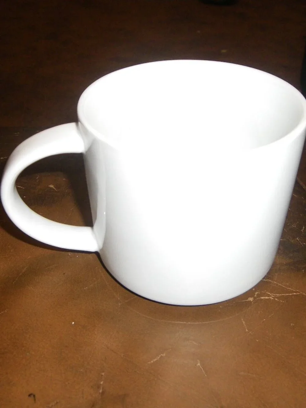 2012 Starbucks 16 oz. Coffee Mug Classic White Red Rim Bottom Gold Lettering